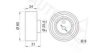 AUTEX 641368 Tensioner Pulley, timing belt